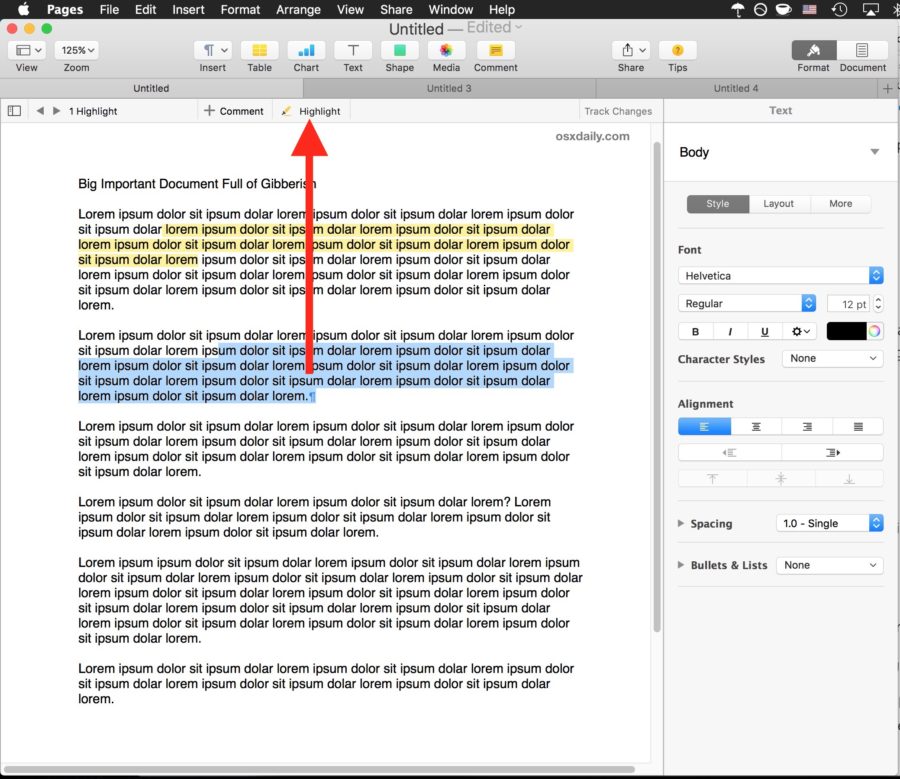 clear highlight pdf expert for mac