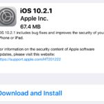 iOS 10.2.1 software update