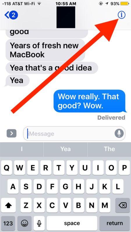 Send Read Receipts for specific contact in Messages for iOS