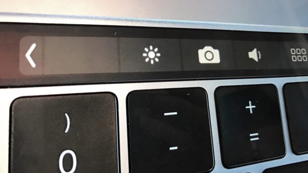 Touch bar blank button on Mac