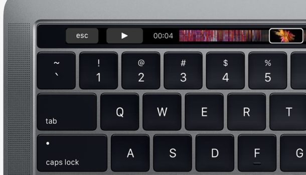 Клавиша выхода на сенсорной панели Mac