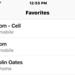 How to remove someone from iPhone Favorites contact list