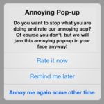 How to stop app review rating pop-ups on iOS