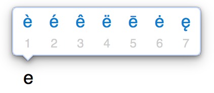 Type accented letters on Mac keyboard