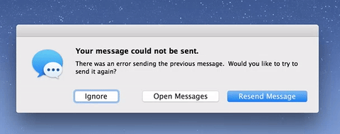 Endless iMessage error popups on Mac