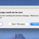 Your message could not be sent error on Mac Messages