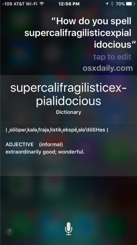 Ask Siri to spell a word on iPhone