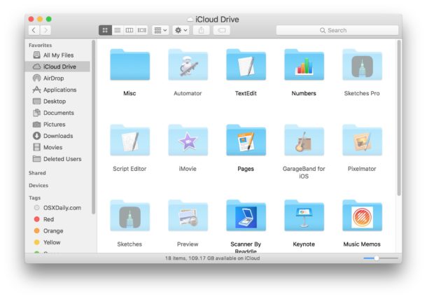 How to check iCloud Drive upload progress on Mac