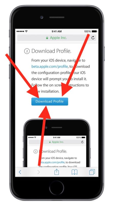 Download iOS 11 public beta profile