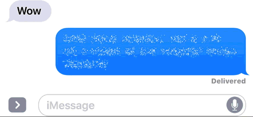 Invisible Ink messages on iPhone and iPad