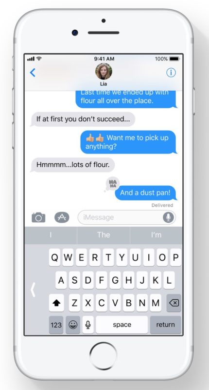One handed keyboard in iOS 11