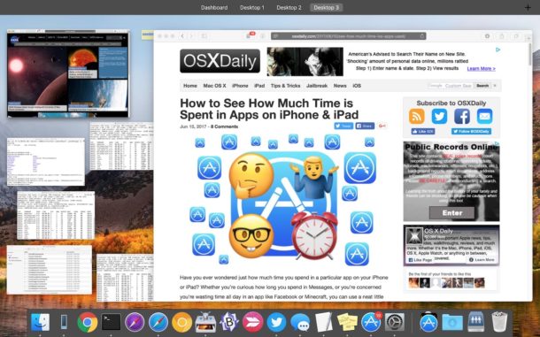 See the larger preview in Mission Control on Mac