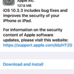 iOS 10.3.3 download update