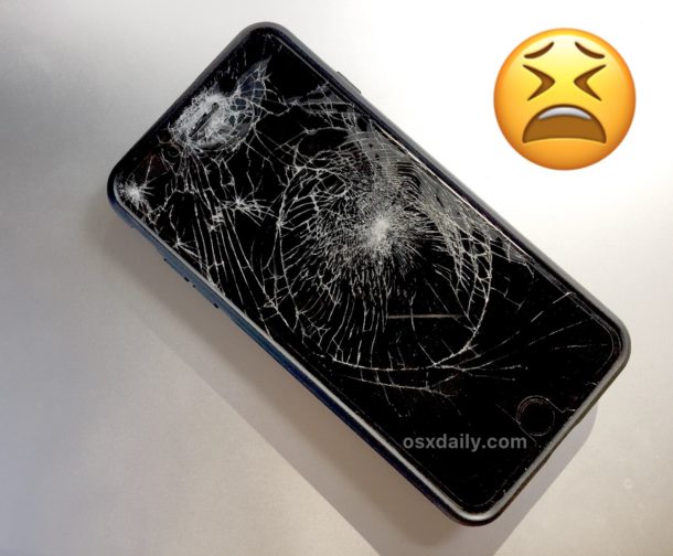 a Broken iPhone screen and how to fix it