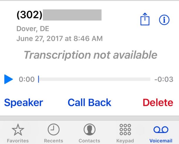 Fix iPhone voicemail not playing