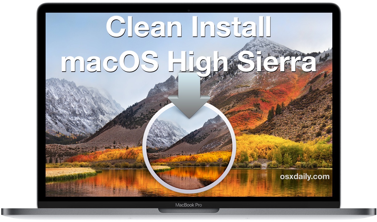 discolor effektivitet Hilsen How to Clean Install MacOS High Sierra | OSXDaily