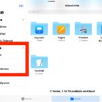 The Favorites list of Files in iOS