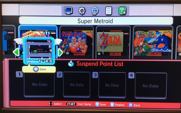 How to save a game from anywhere on SNES Classic