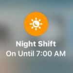 Night Shift in Control Center for iOS 11