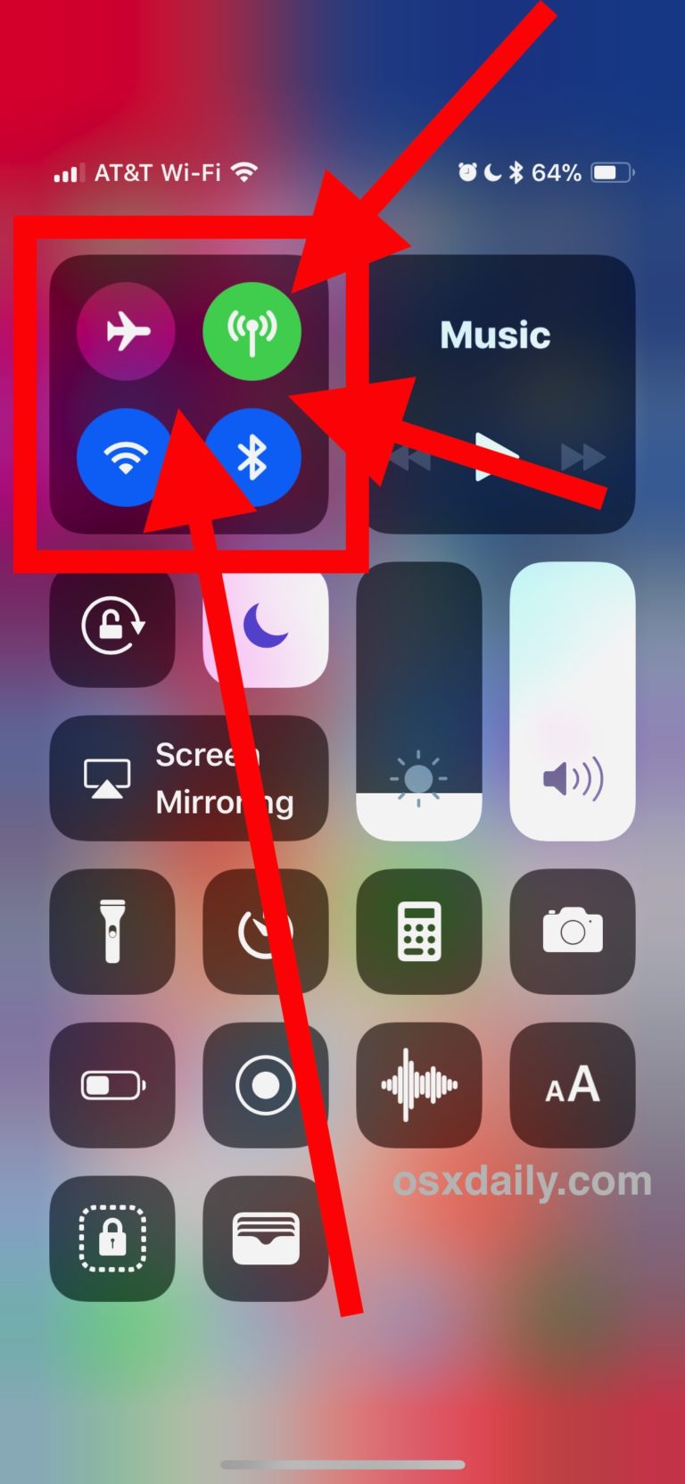 How to Access AirDrop on iOS 13 Control Center