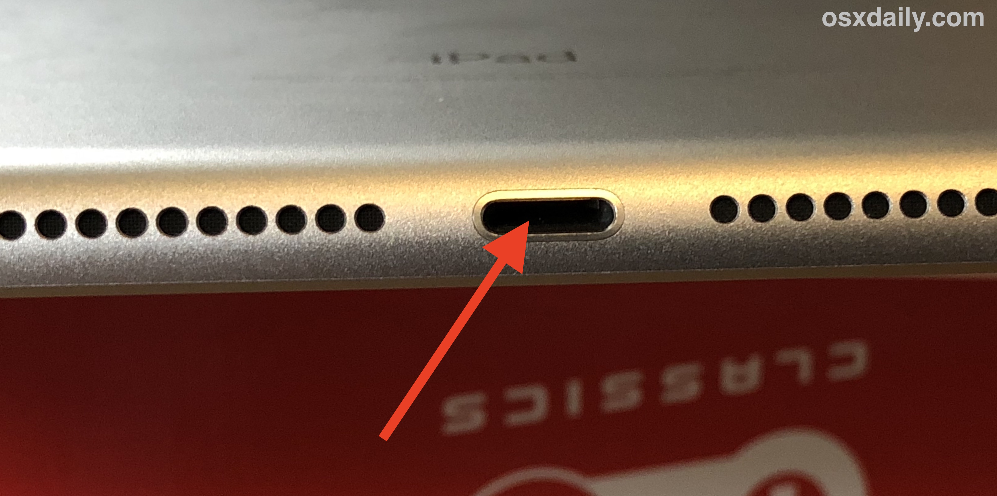 Check Ipad Port For Obstruction 