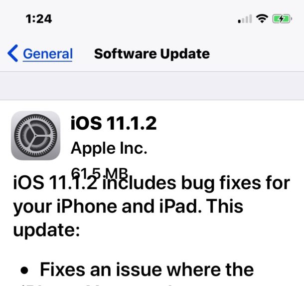 iOS 11.1.2 Update