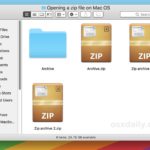 How to Open Zip Files on a Mac