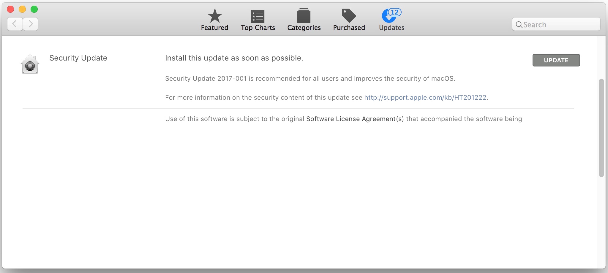 Security Update for macOS High Sierra fixes root password login bug