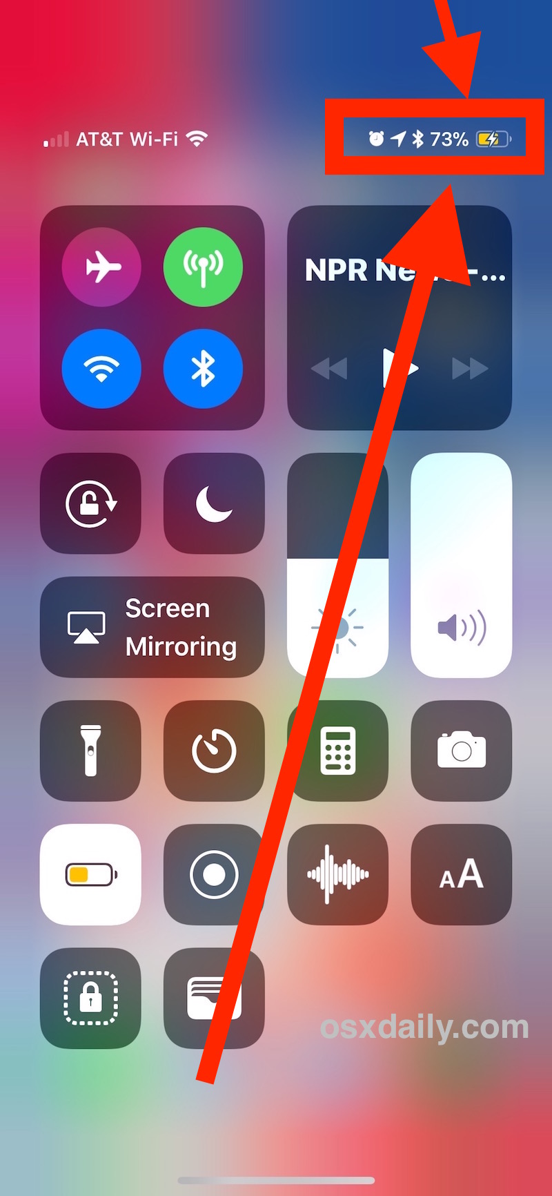 How To Show Battery Percentage On Iphone 11 Iphone Xs Iphone Xr X Osxdaily