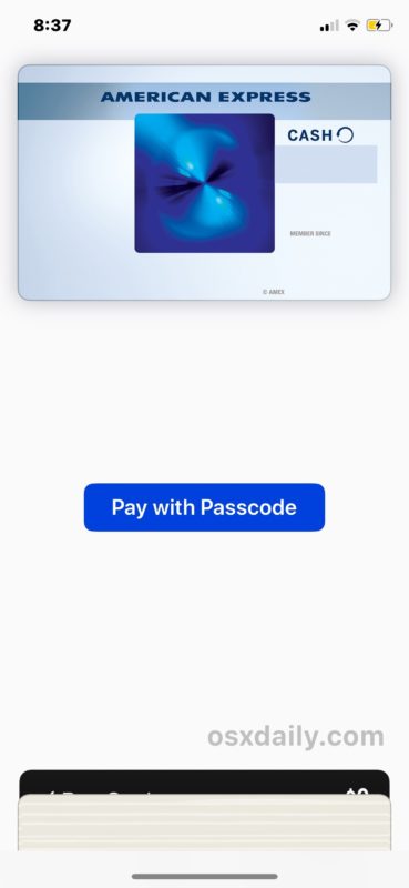 Apple Pay появляется на экране блокировки iPhone X 