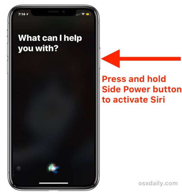 How to access Siri on iPhone X