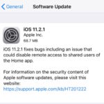 iOS 11.2.1 software update