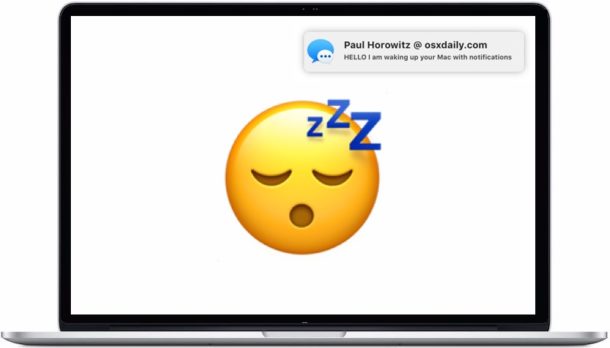 Stop Notifications Waking up Mac