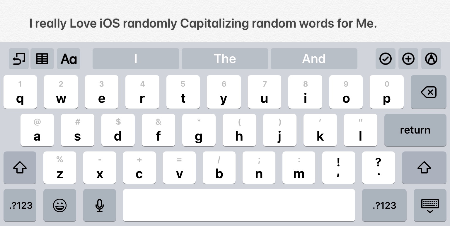 iPhone or iPad Capitalizing Random Words? Try This Workaround