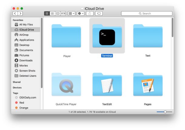 Terminal for iOS via iCloud Drive on Mac