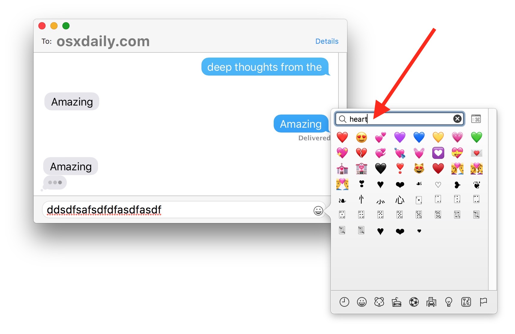 How to search Emoji on Mac