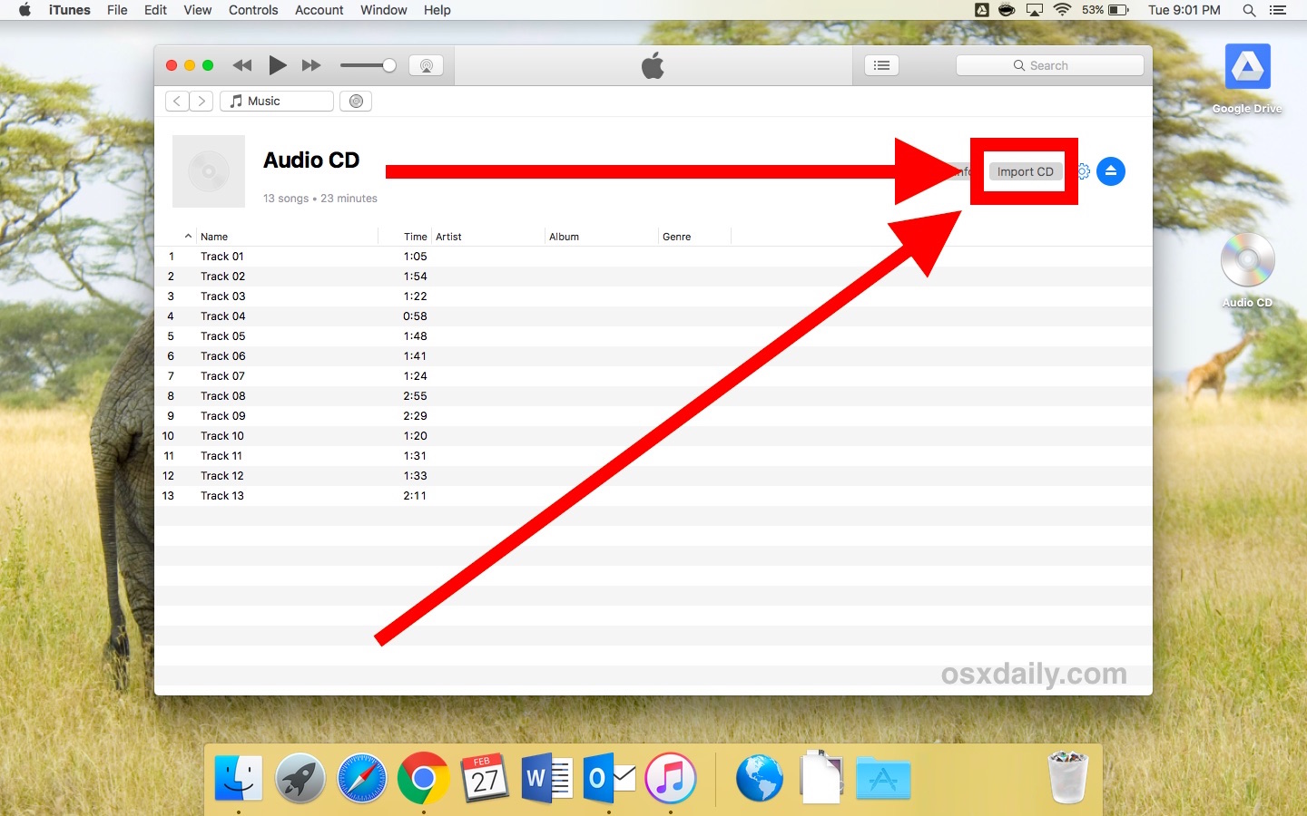 How to import and rip a CD to mp3 in iTunes