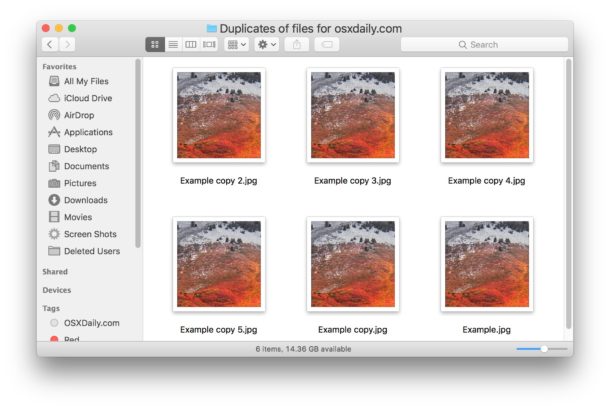 How to make copy of files or folders on a Mac