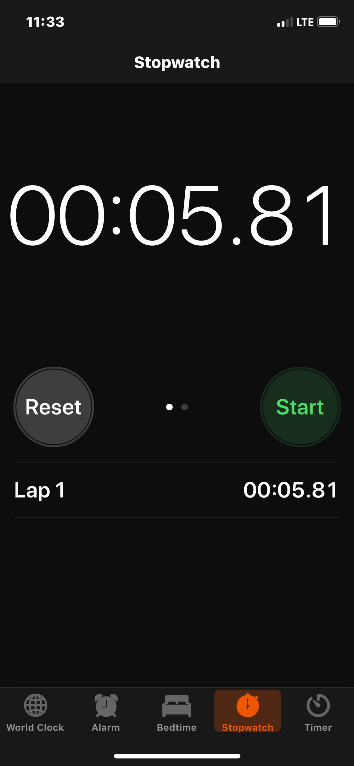 stopwatch timer with laps