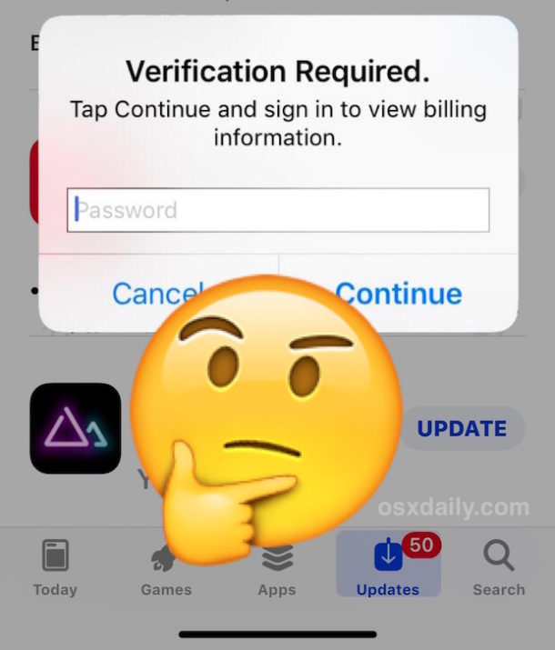How To Fix Verification Required For Apps Downloads On Iphone And Ipad Osxdaily