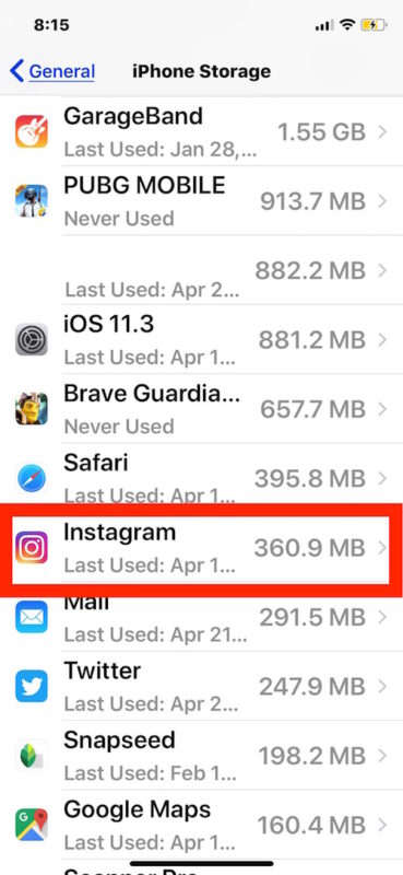 How to clear cache in Instagram on iPhone