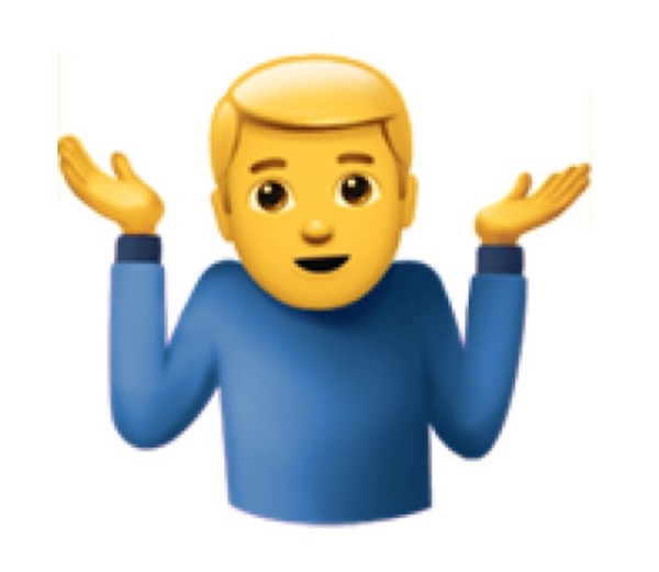 Пожимают плечами Emoji