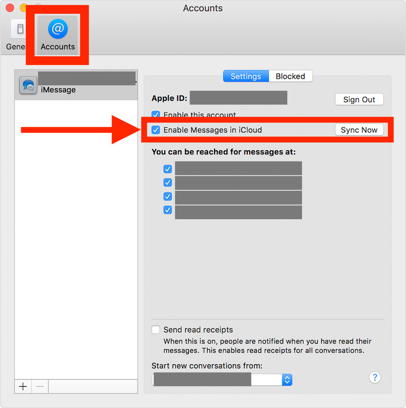 How to enable Messages in iCloud on Mac