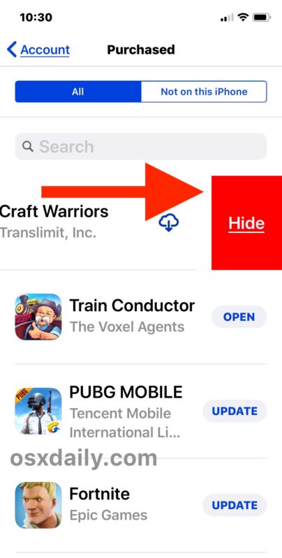 How to hide apps from the iOS App Store on iPhone and iPad
