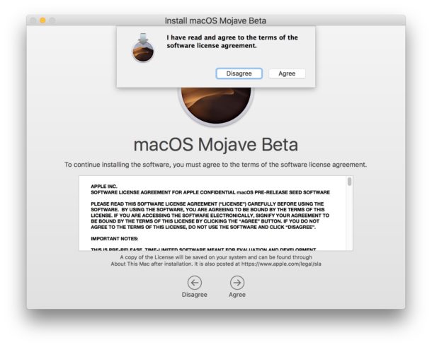 MacOS Mojave public beta