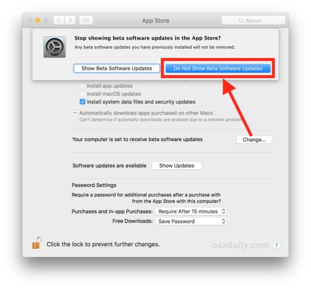 How to stop getting macOS beta software updates on a Mac