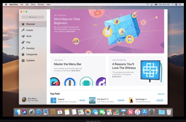 MacOS Mojave mac App Store