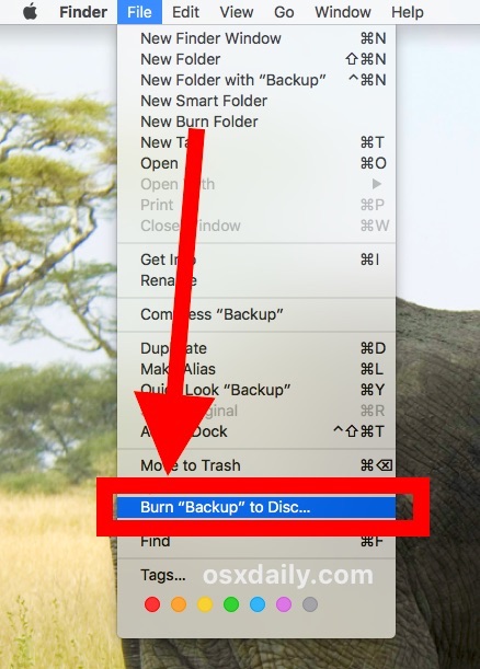 How to burn files to a disc on Mac