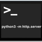 Start simple web server in Python 3 with http.server command