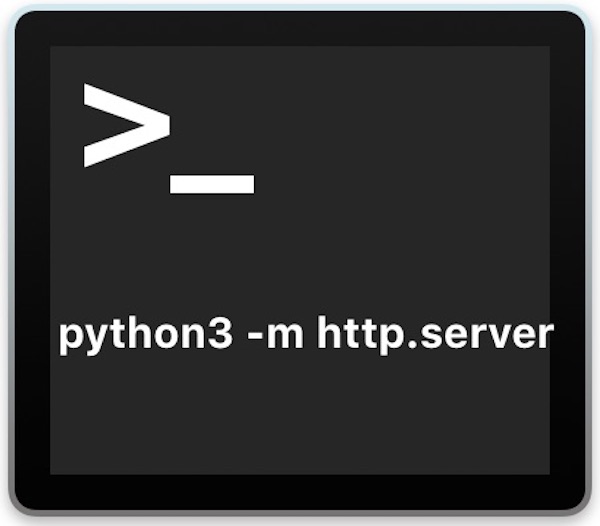 Start simple web server in Python 3 with http server command